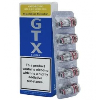 Vaporesso Resistência Coil GTX 0.6 Ohm Mesh (caixa 5 un)